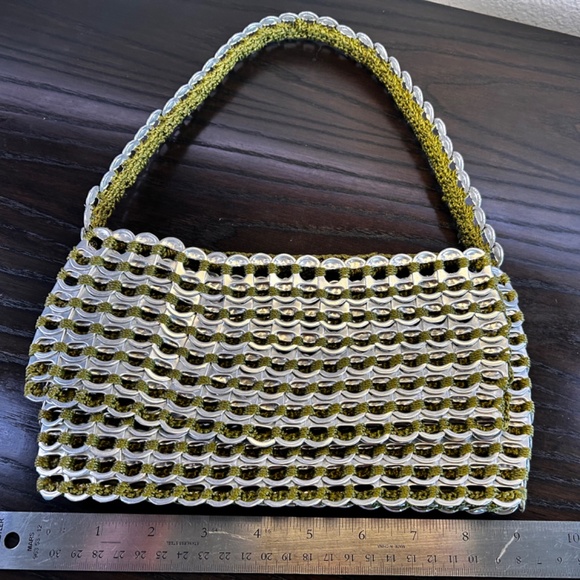 Escama Studio Francisca Flap Shoulder Pop Tab Bag (Olive Green) - Picture 6 of 8